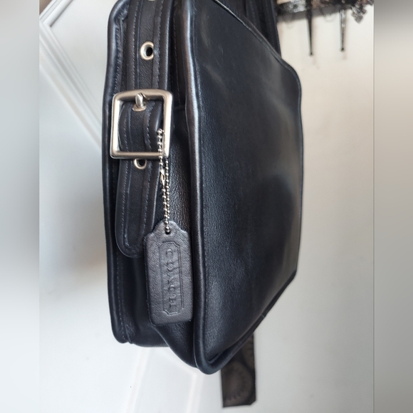 Vintage Coach Black Legacy North South Compartment Bag 9168😍🖤 - Picture 3 of 16
